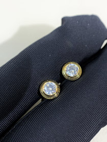 Cartier carta 20 puntos diamante pendientes-4044