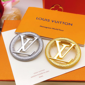 Louis Vuitton LV redondo diamante carta broche-4052