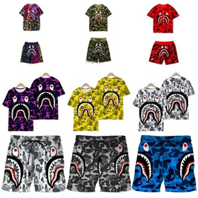 Bape camiseta Shorts-2818