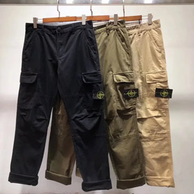 STONE ISLAND micro logo multi-bolsillo pantalones casuales overalls-2896
