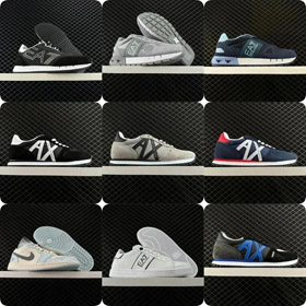 EMPORIO ARMANI zapatillas de deporte de topes bajos, antideslizantes, resistentes al desgaste y tran
