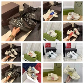 Valentino VL7N zapatillas de moda de cuero de ternera de alta parte baja-2992
